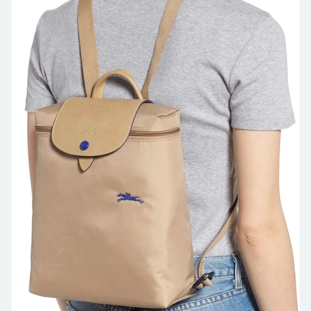 Longchamp Tan Le Pliage Club Sac A Dos Backpack